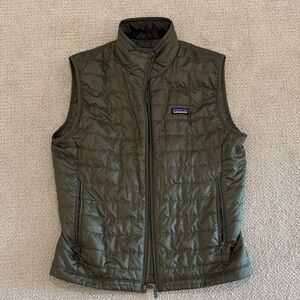 Patagonia Olive Quilted Vest